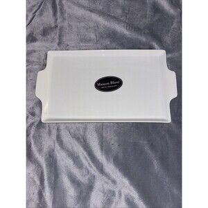 Madison Blanc White Porcelain Tray 11”x7” New Microwave And Dishwasher Safe